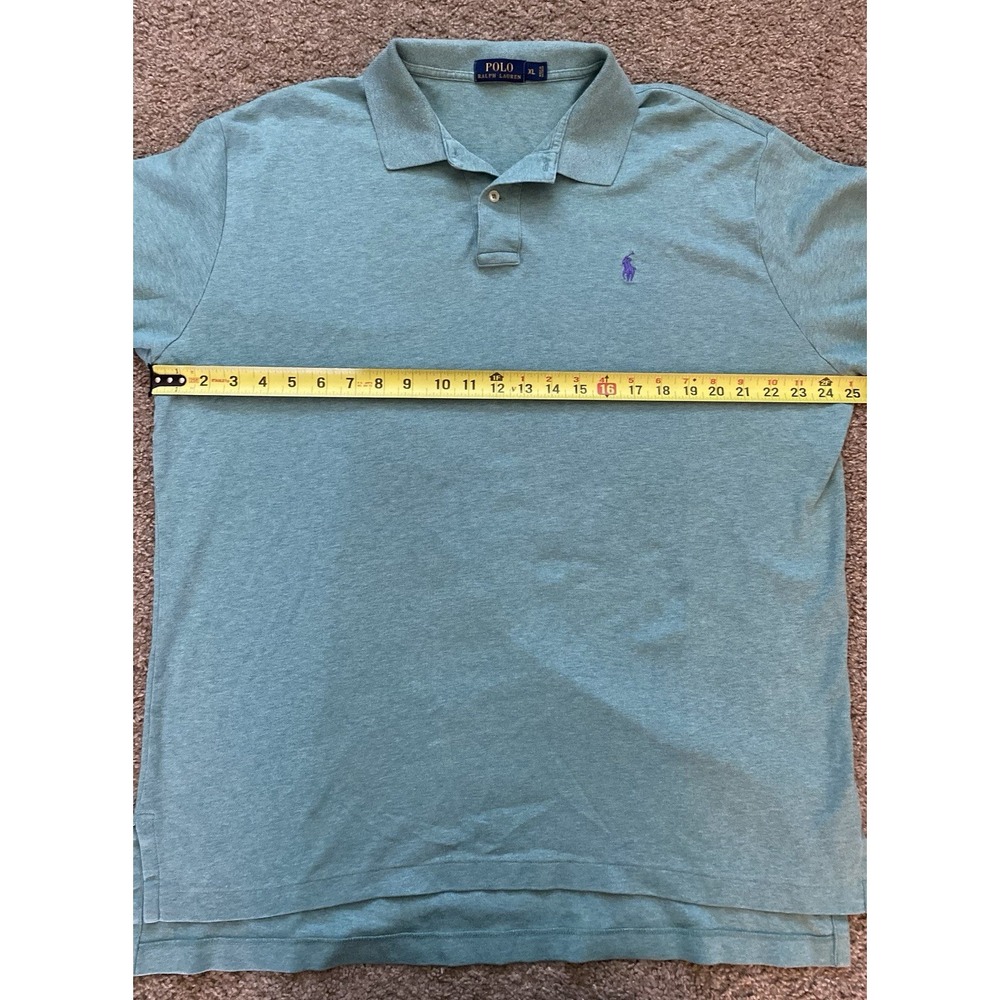 Polo Ralph Lauren Men's Polo Shirt Size Extra Large Soft Cotton Pony Green - Picture 6 of 7